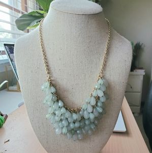 Mint green statement necklace